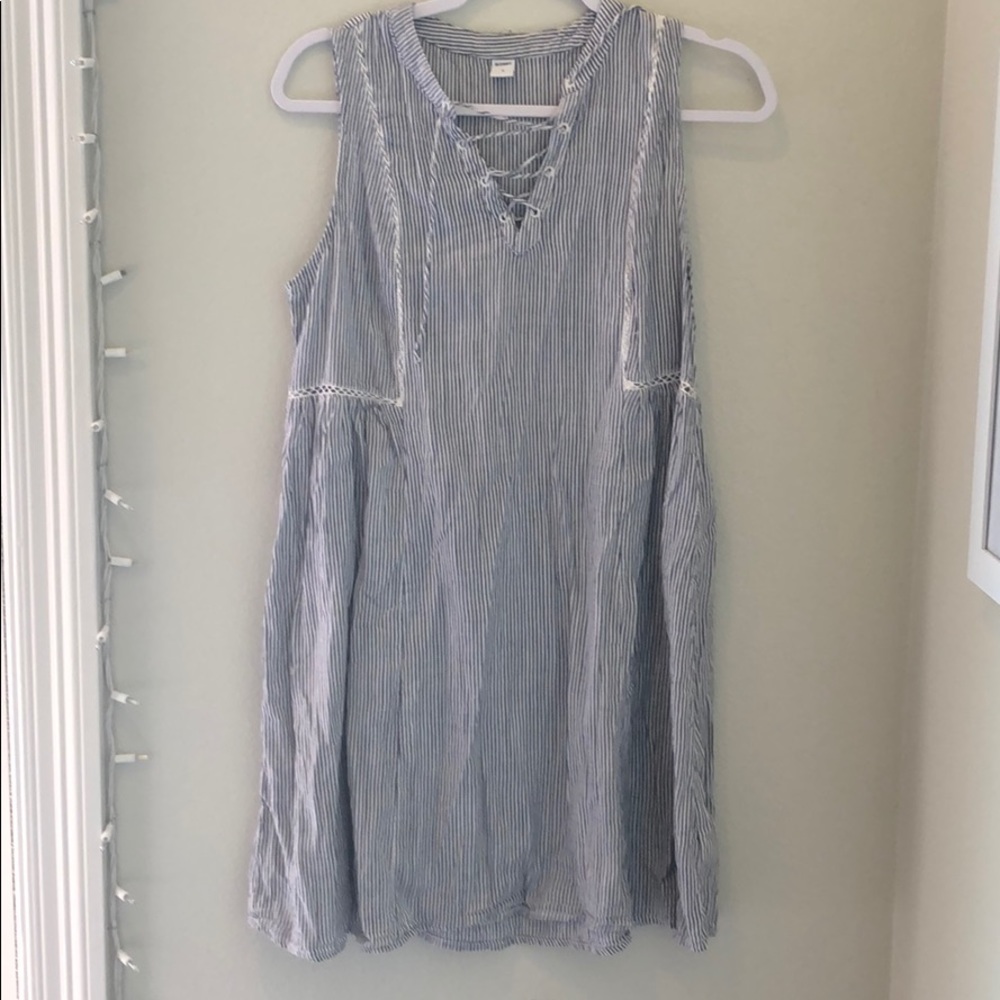 Blue Striped Summer Dress